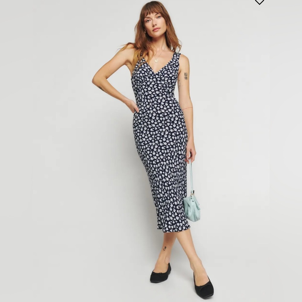Reformation Beauden Dress , Size L